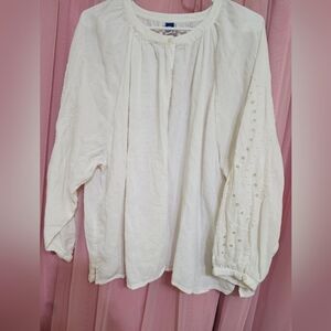 Old Navy Women's Ivory Blouse